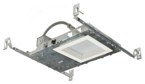 NICOR 5 in. Square Baffle New Construction Downlight Kit With Housing, 3000K