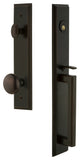 Carre' 1-Piece Dummy Handleset, D Grip and Fifth Avenue Knob, 849037