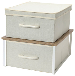 Stacking Storage Boxes With Laminate Top