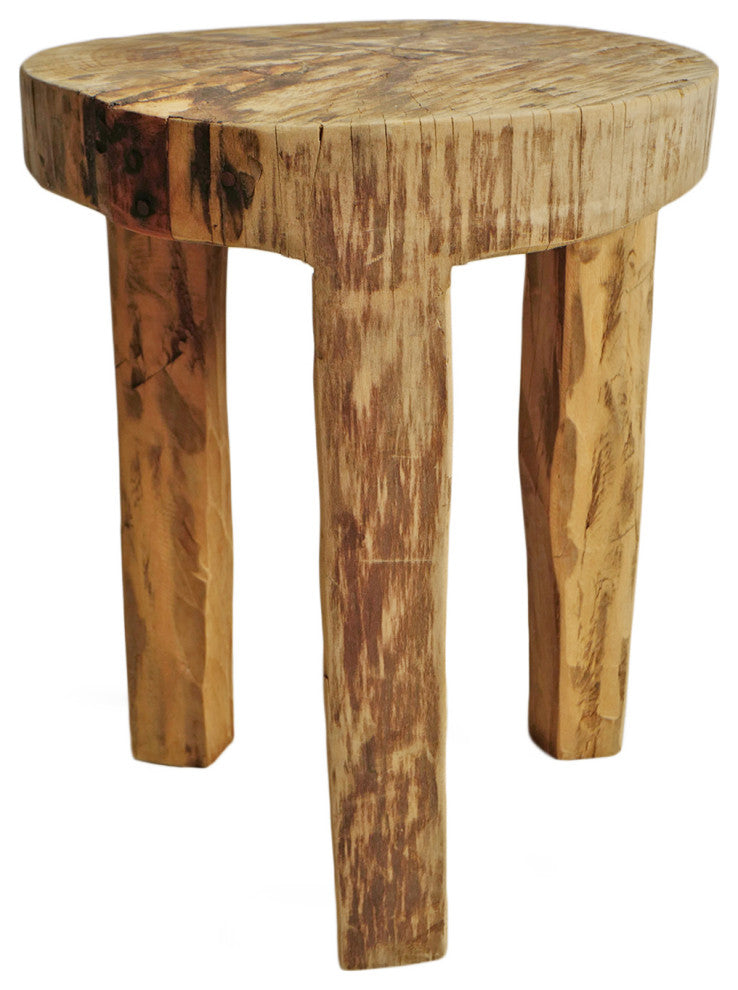 Rustic Naga Three Leg Wood Table 3