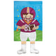 Crazy Leg Football Maroon Orange 24in