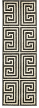 Unique Loom Black Athens Greek Key 2' 0 x 6' 0 Runner Rug