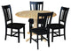 42 in. Dual Drop Leaf Table with 4 Splat Back Dining Chairs