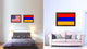 Armenia Country Flag Canvas Print, 27"x39"