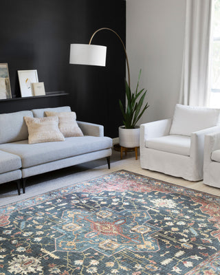 Loloi II Skye SKY-08 Denim/Brick Area Rug