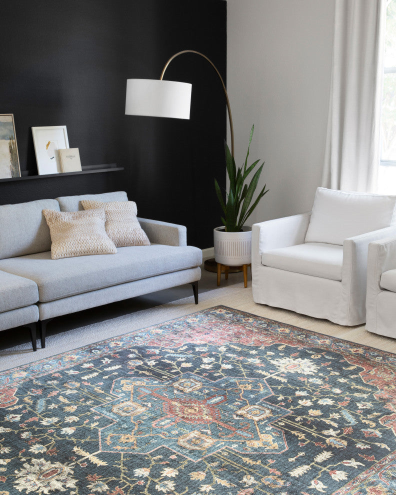 Loloi II Skye SKY-08 Denim/Brick Area Rug