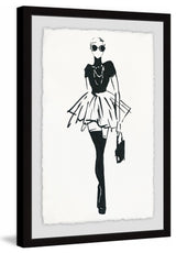 "Straight Ahead" Framed Painting Print, 16"x24"