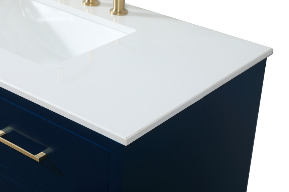 Home Living 42" Bathroom Vanity, Blue