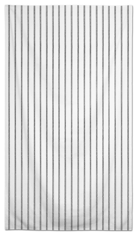 Drawn Stripes Black 58x102 Tablecloth