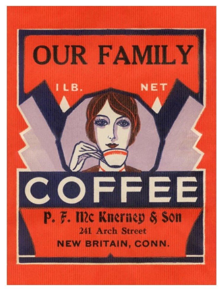 "Our Family Coffee" Digital Paper Print by Retrolabel, 14"x18"