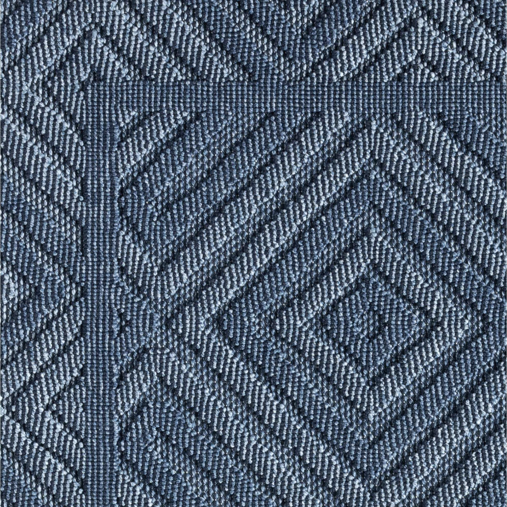 Nimes Crosshatch Area Rug, Dark Blue, 3'3"x5'