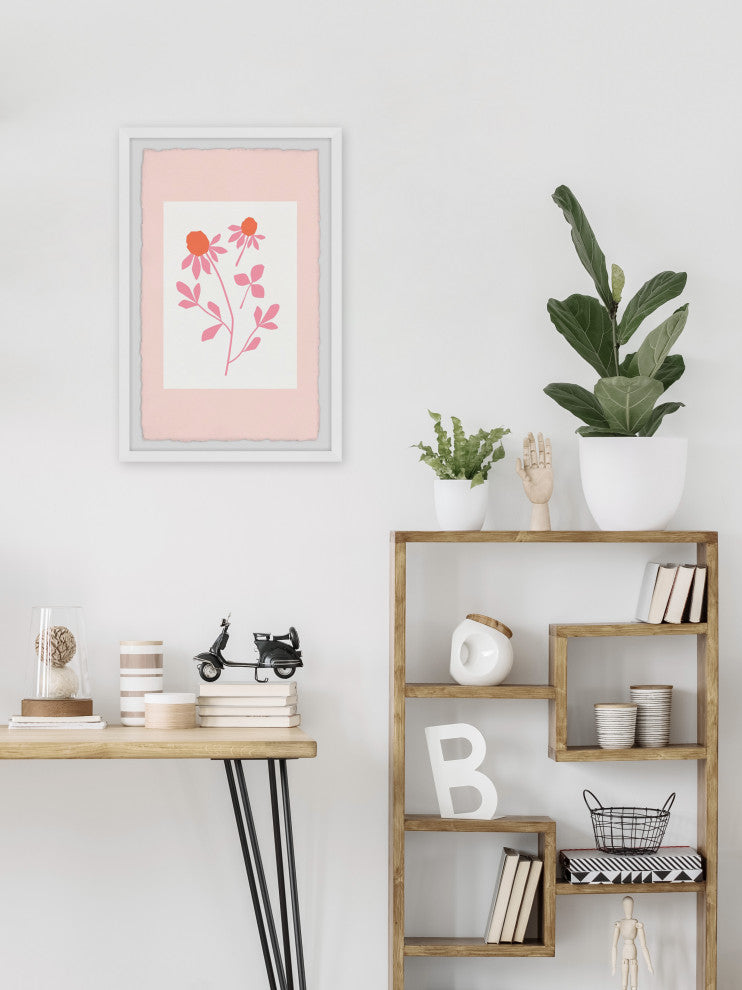 "Touch the Leaf" Framed Painting Print, 24x36