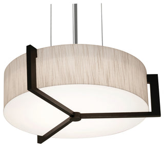 Apex 12'' Pendant, Espresso, Jute Shade