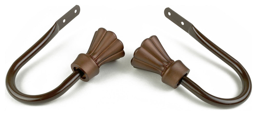 Pasha Curtain Holdback Pair, Cocoa