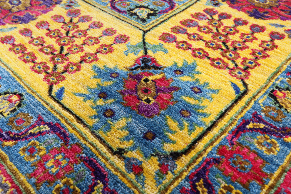 9' 2" X 11' 7" Persian Tabriz Hand Knotted Rug Q4908
