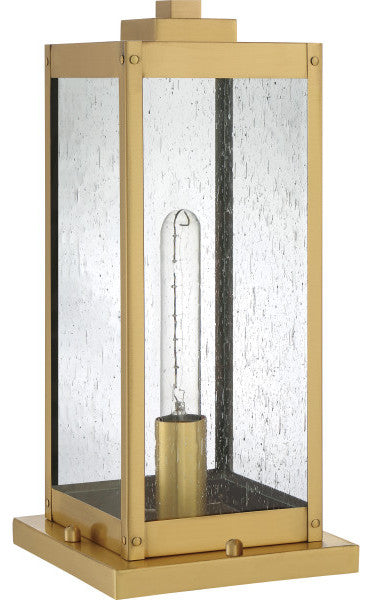 Quoizel WVR9106 Westover 16" Tall Outdoor Pier Mount Post Light - Earth Black