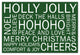 Christmas Sayings Green 3 16x24 Canvas Wall Art