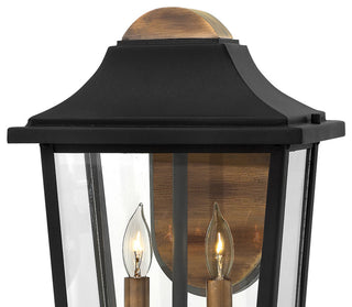 Hinkley Burton Medium Wall Mount Lantern, Black