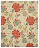 Ivory Transitional Floral Spring Garden Area Rug