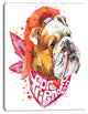 Forever Friends Funny Dog, Animal Canvas Wall Art, 30"x40"