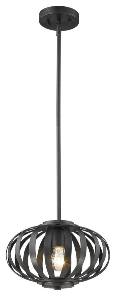 Z-Lite 438-8BRZ One Light Mini Pendant Moundou Bronze