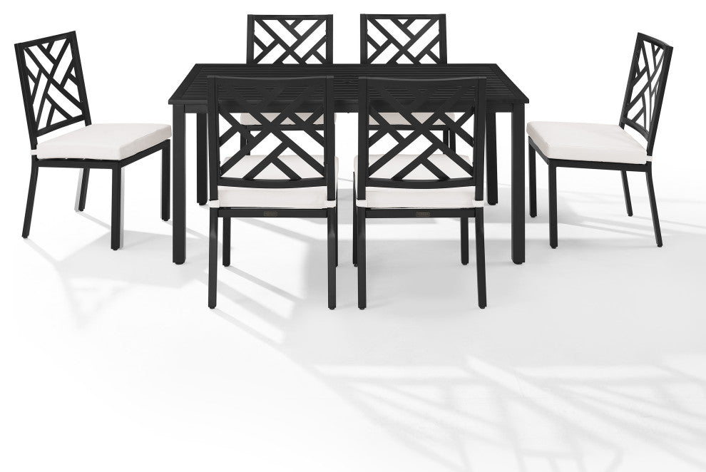 Locke 7Pc Outdoor Dining Set Table, 6 Chairs