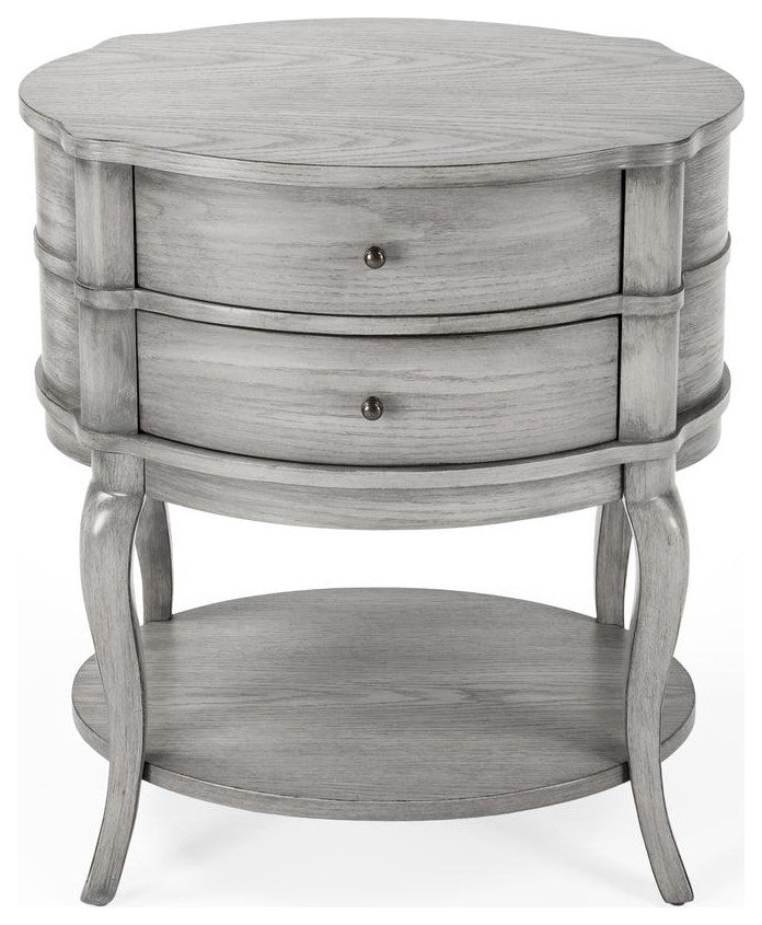 Butler Jarvis Gray Oval Side Table