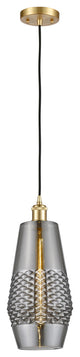 Innovations 516-1P-SG-G683-7 1-Light Mini Pendant, Satin Gold