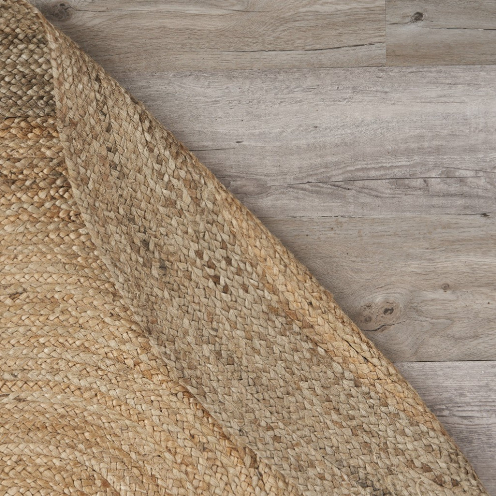 9' Natural Toned Oval Shaped Area Rug