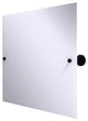 Sag Harbor Frameless Landscape Beveled Edge Tilt Mirror, Matte Black