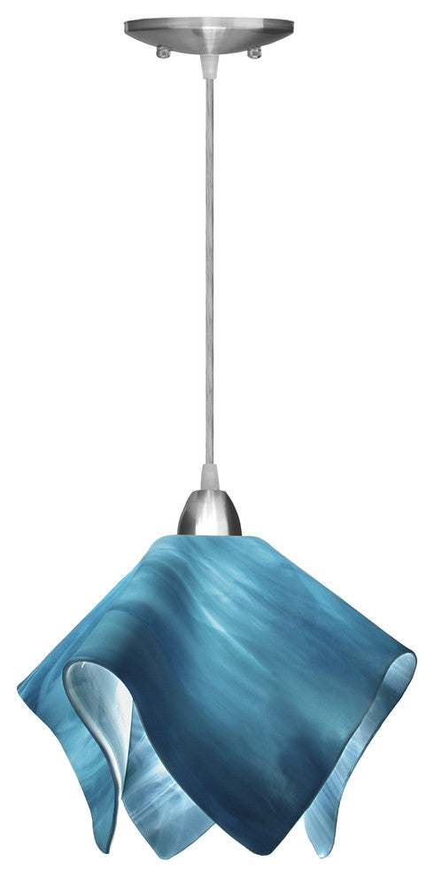 Jezebel Radiance Flame Large Pendant, Sky Blue