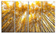 "Autumn Bamboo Grove in Yellow" Oversized Forest Wall Art, 4 Panels, 48"x28"