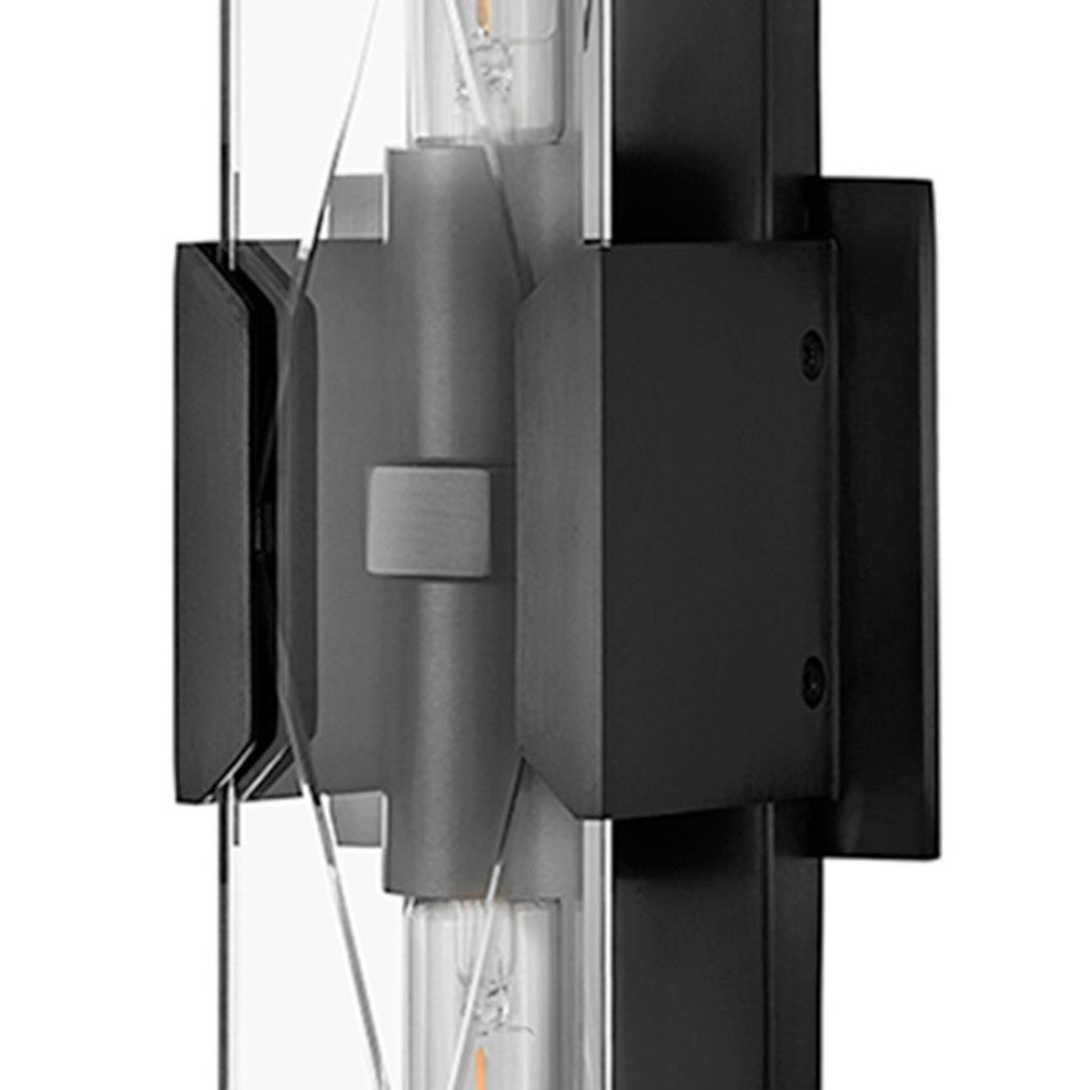 Hinkley Monte Large Two Light Sconce, Black Oxide