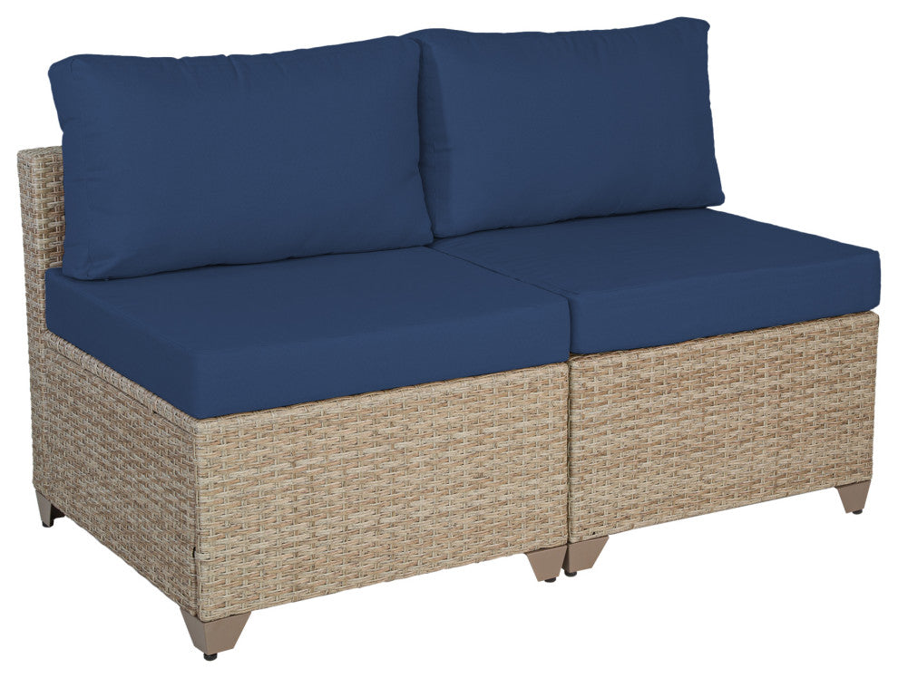 Maui 8-Piece Outdoor Conversation Set, Coffee Table, Cobalt