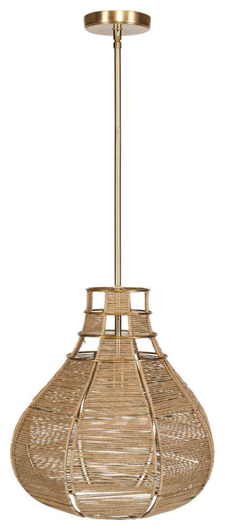 Uttermost Hestia 1 Light Natural Rope Pendant