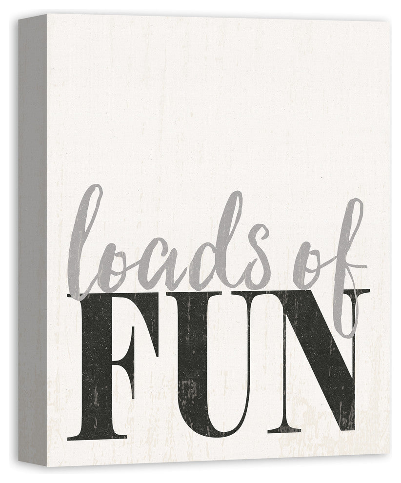 Loads of Fun Laundry Room Wall Art, 16"x20", Canvas