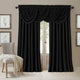 All Seasons Blackout Window Curtain, Black, 52 in. X 36 in.