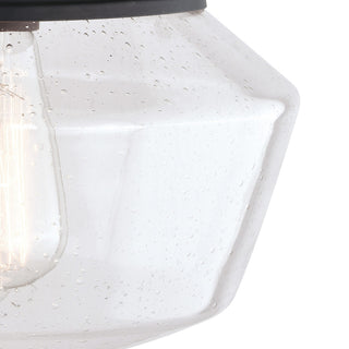 Collins 10" Outdoor Flush Mount Matte Black