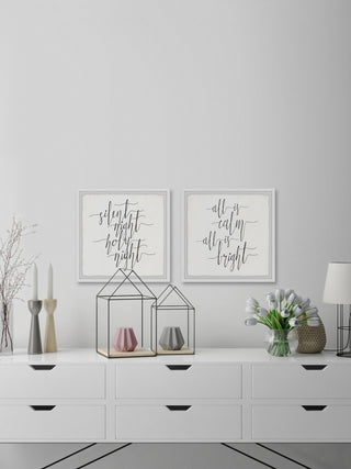 All Is Calm Diptych, 2-Piece Set, 24x24 Panels