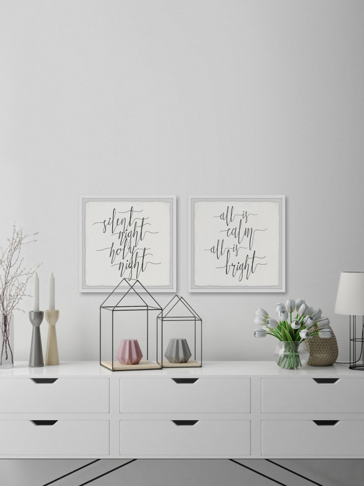 All Is Calm Diptych, 2-Piece Set, 24x24 Panels