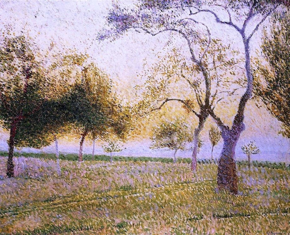 Adrien Heymans Landscape With Trees, Gallery Wrapped Canvas Print, 20"x25"