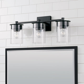 Capital Lighting 146831-532 Mason 3 Light 21"W Bathroom Vanity - Matte Black