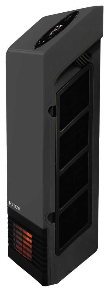 Heat Storm 1000 Watt Infrared Wall Mount Electric Heater, Gray