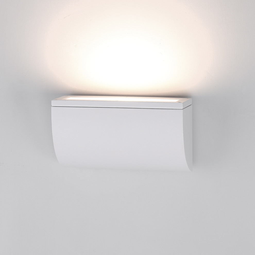 WAC Lighting Scoop LED Indoor or Outdoor Wall Light, White