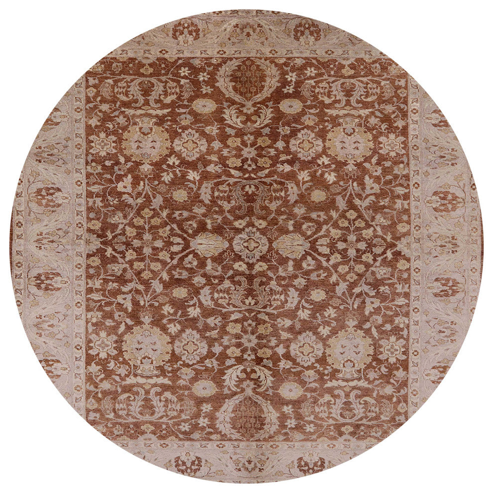 Ahgly Company Indoor Round Mid-Century Modern Area Rugs, 5' Round
