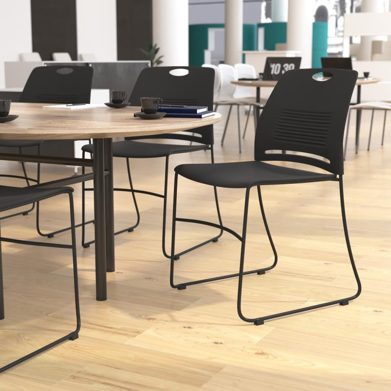 Hercules Series Commercial Grade 660 lb. Capacity Stack Chair w/ Carrying Handle