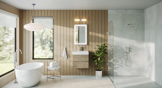 Krugg LED Bathroom Mirror, Lighted Vanity Mirror Dimmer and Defogger, 60x36