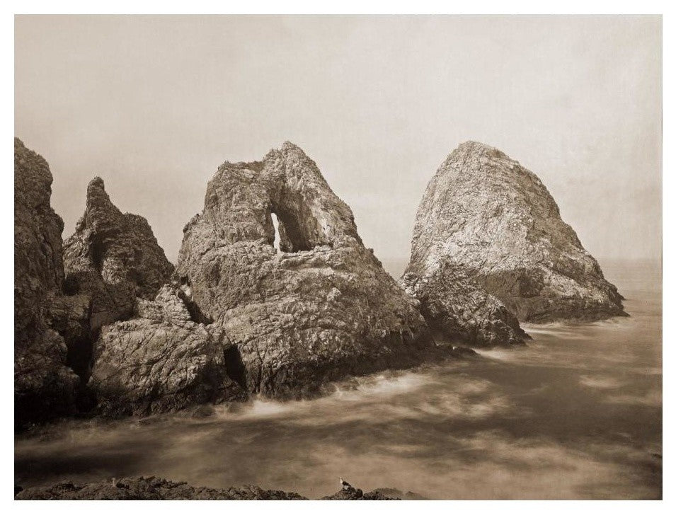 "Sugarloaf Islands, Fisherman's Bay, Farallon Islands, 1869" Paper Art, 24"x19"