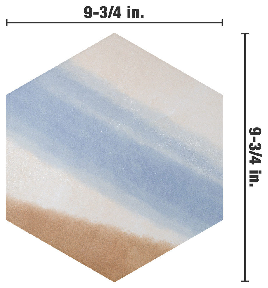 Zahara Hex Deco Mix Porcelain Floor and Wall Tile