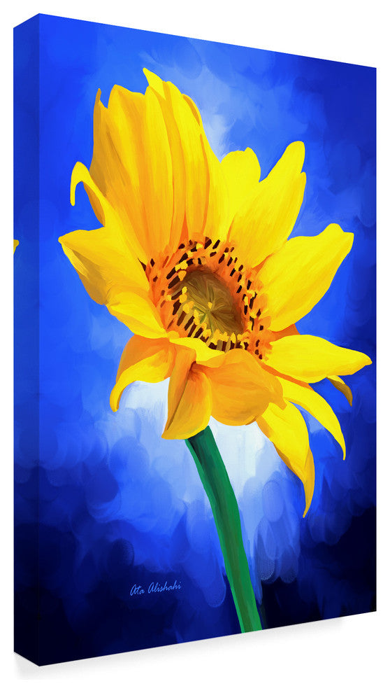 "Sun Flower" by Ata Alishahi, Canvas Art, 16"x24"